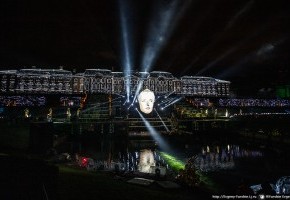 Световое и звуковое обеспечение праздника закрытия фонтанов в Петергофе 2019